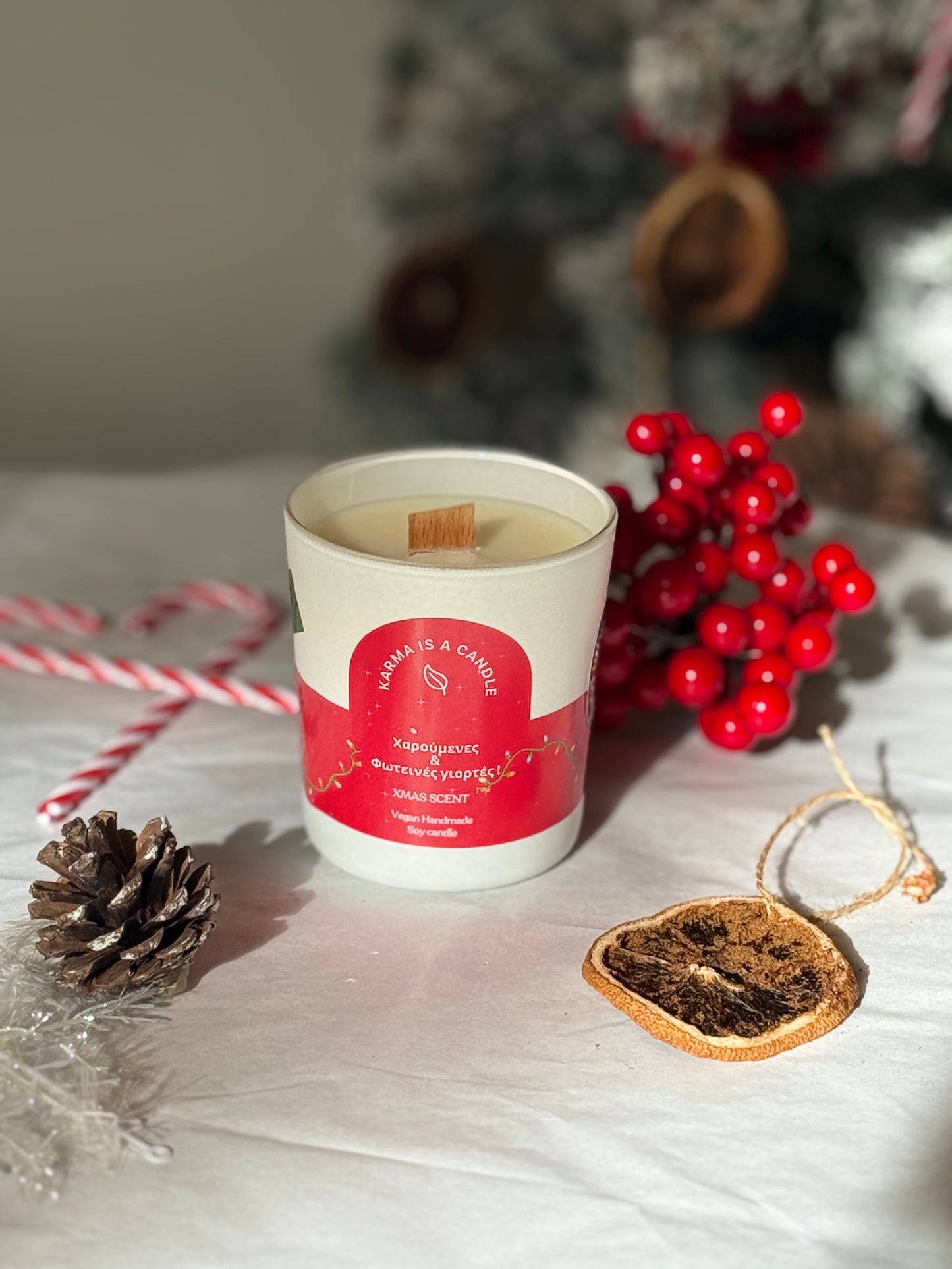 Melomakarono - Χειροποίητο κερί σόγιας με άρωμα μελομακάρονο