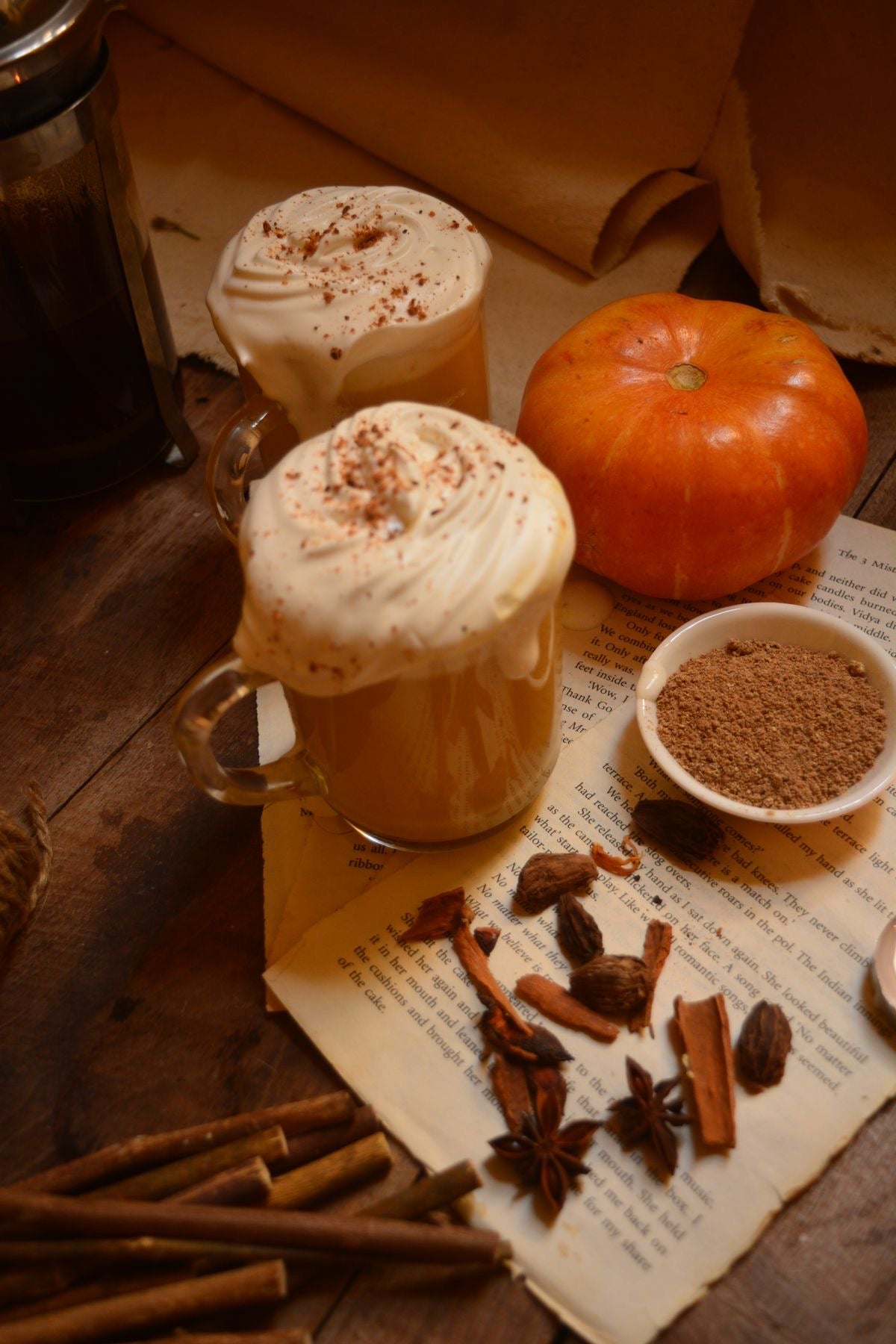Ready-to-use pumpkin soufflé candle refill