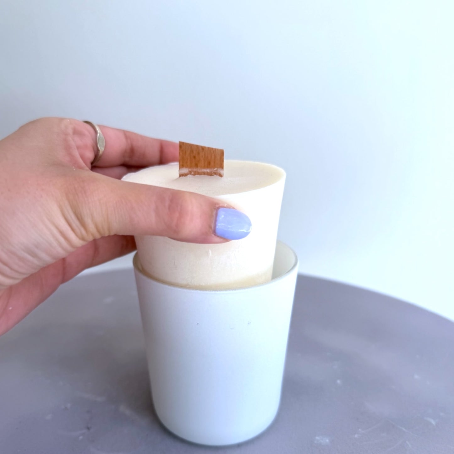 Ready-to-use candle refill - Rain Scent