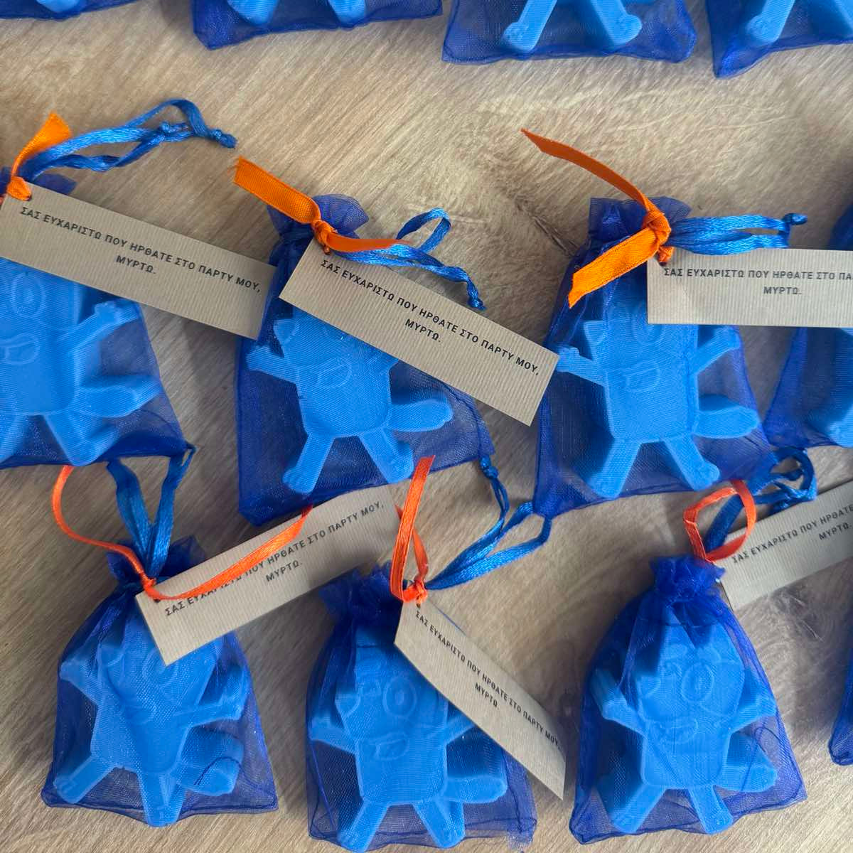 Handmade Soaps with Bluey for a children's party!