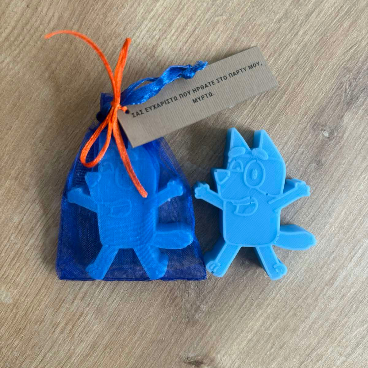 Handmade Soaps with Bluey for a children's party!