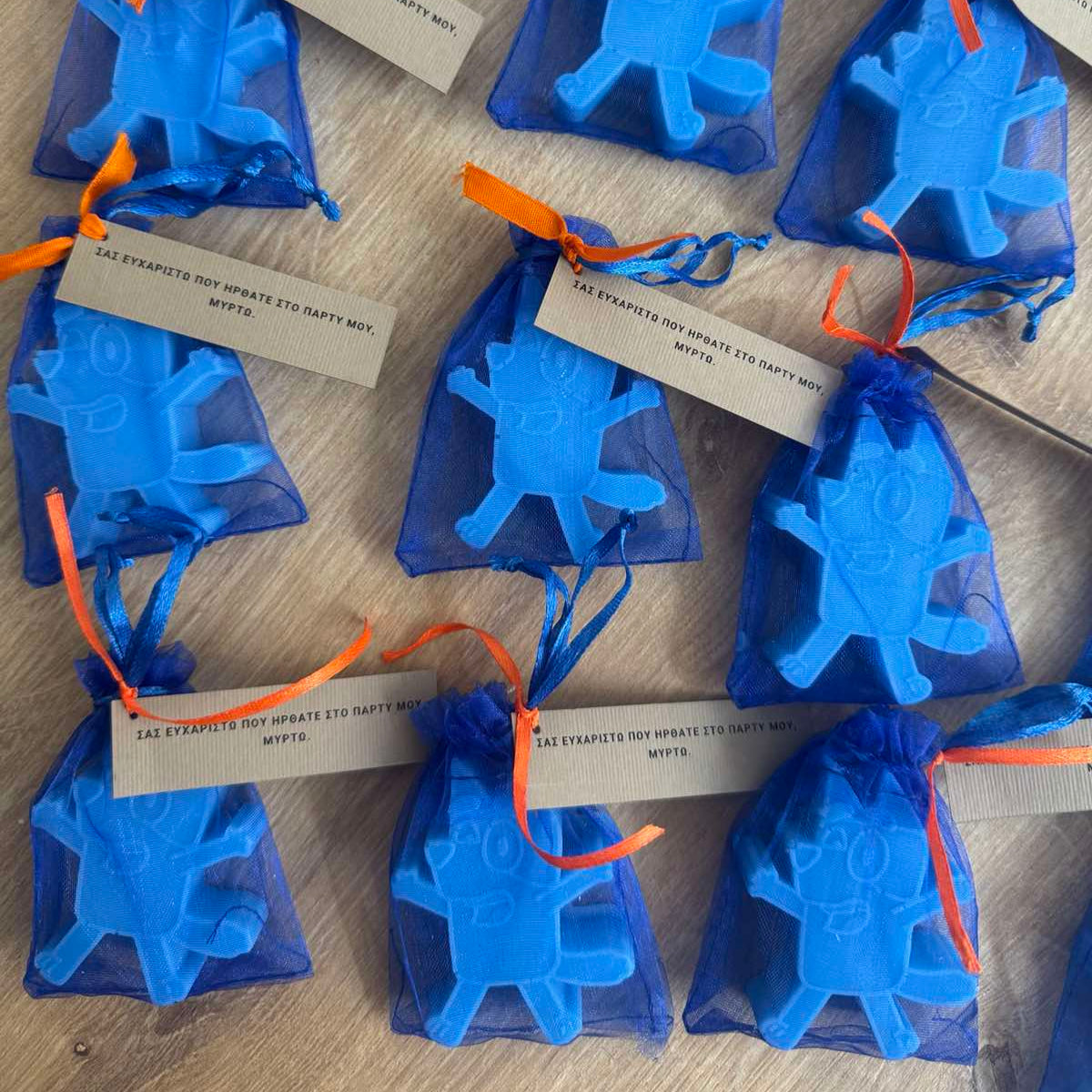 Handmade Soaps with Bluey for a children's party!