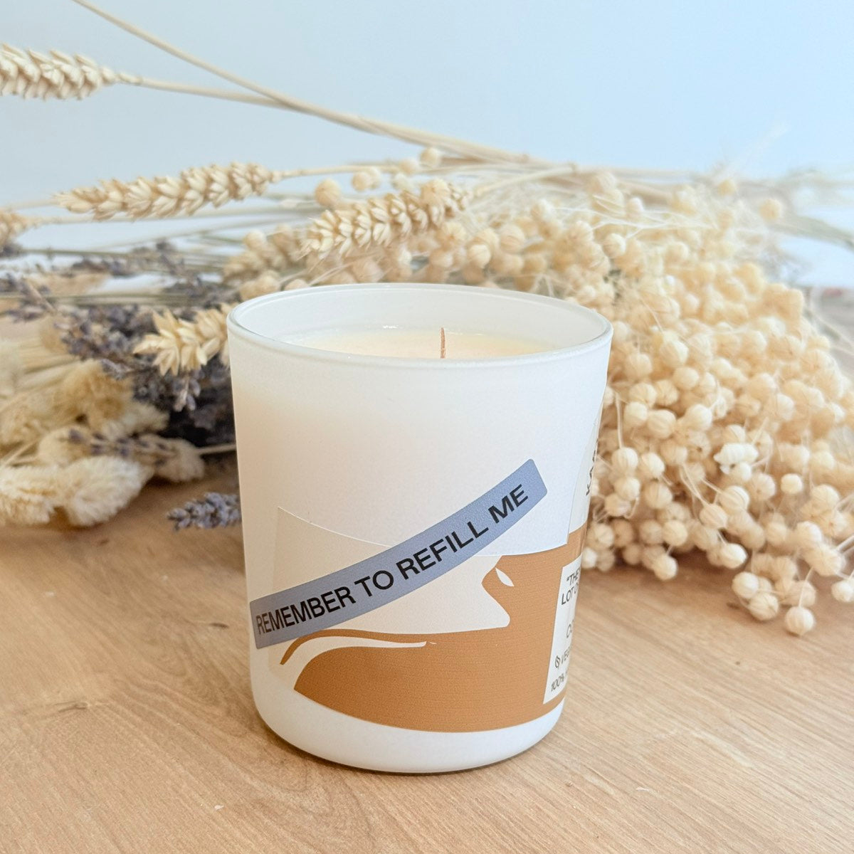 Handmade soy candle with coffee scent - Musical candle