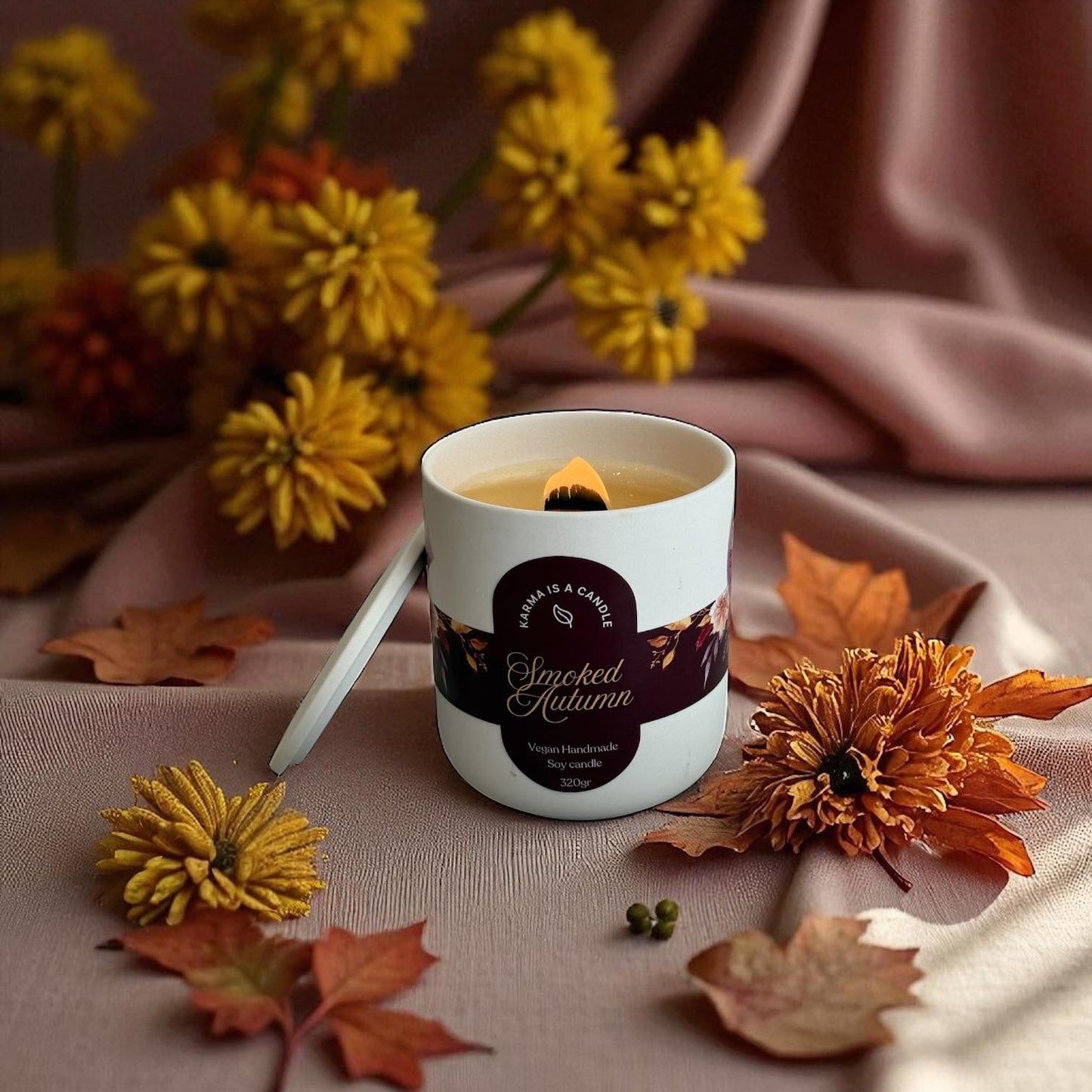 Smoked Autumn – Χειροποίητο Κερί Σόγιας