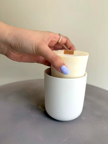 Ready-to-use candle refill - Cinnamon scent.