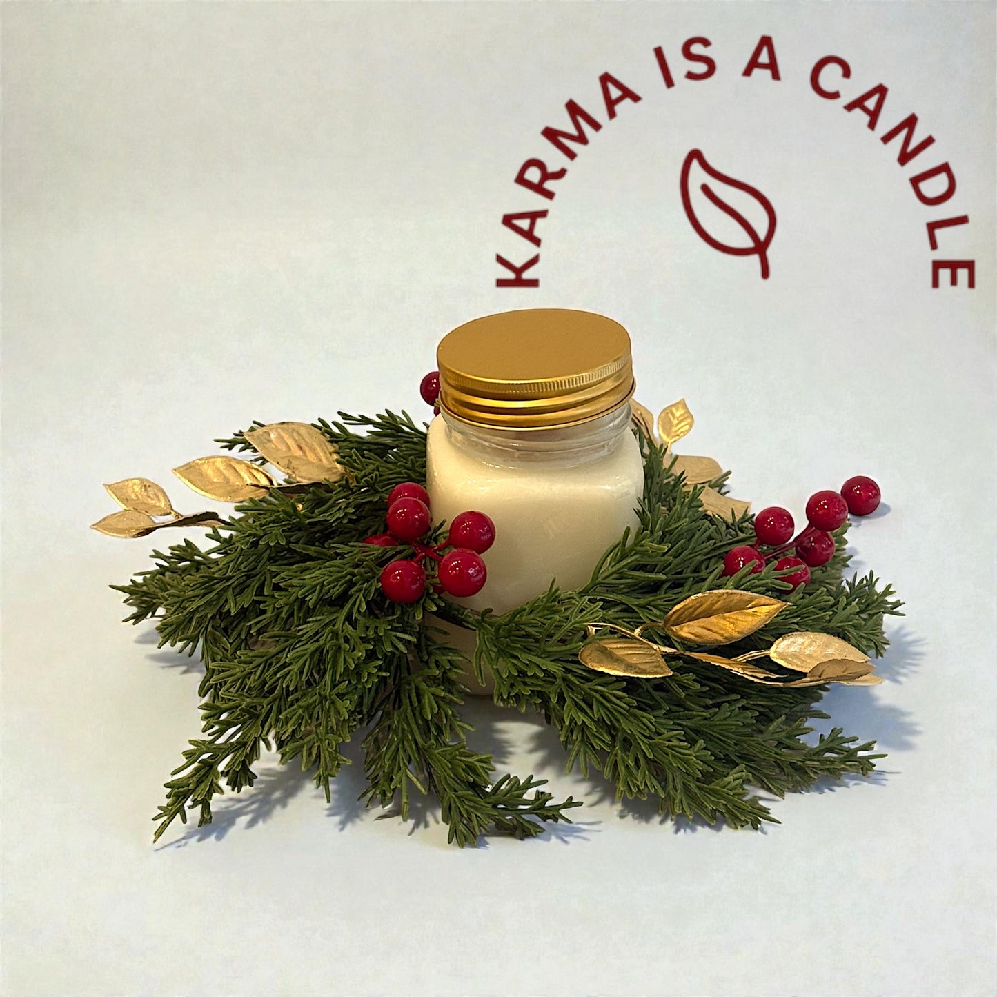 Διακόσμηση χριστουγεννιάτικου τραπεζιού- Χριστουγεννιάτικο στεφάνι με κερί για το χριστουγεννιάτικο τραπέζι