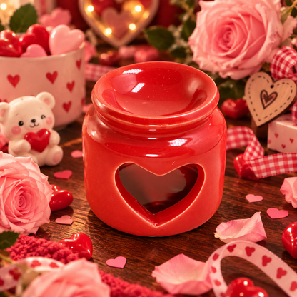 Ρομαντικός Καυστήρας Wax Melts σε Σχήμα Καρδιάς – 2 Χρώματα