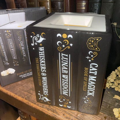 Magick Cat Library – Κεραμικός Wax Burner