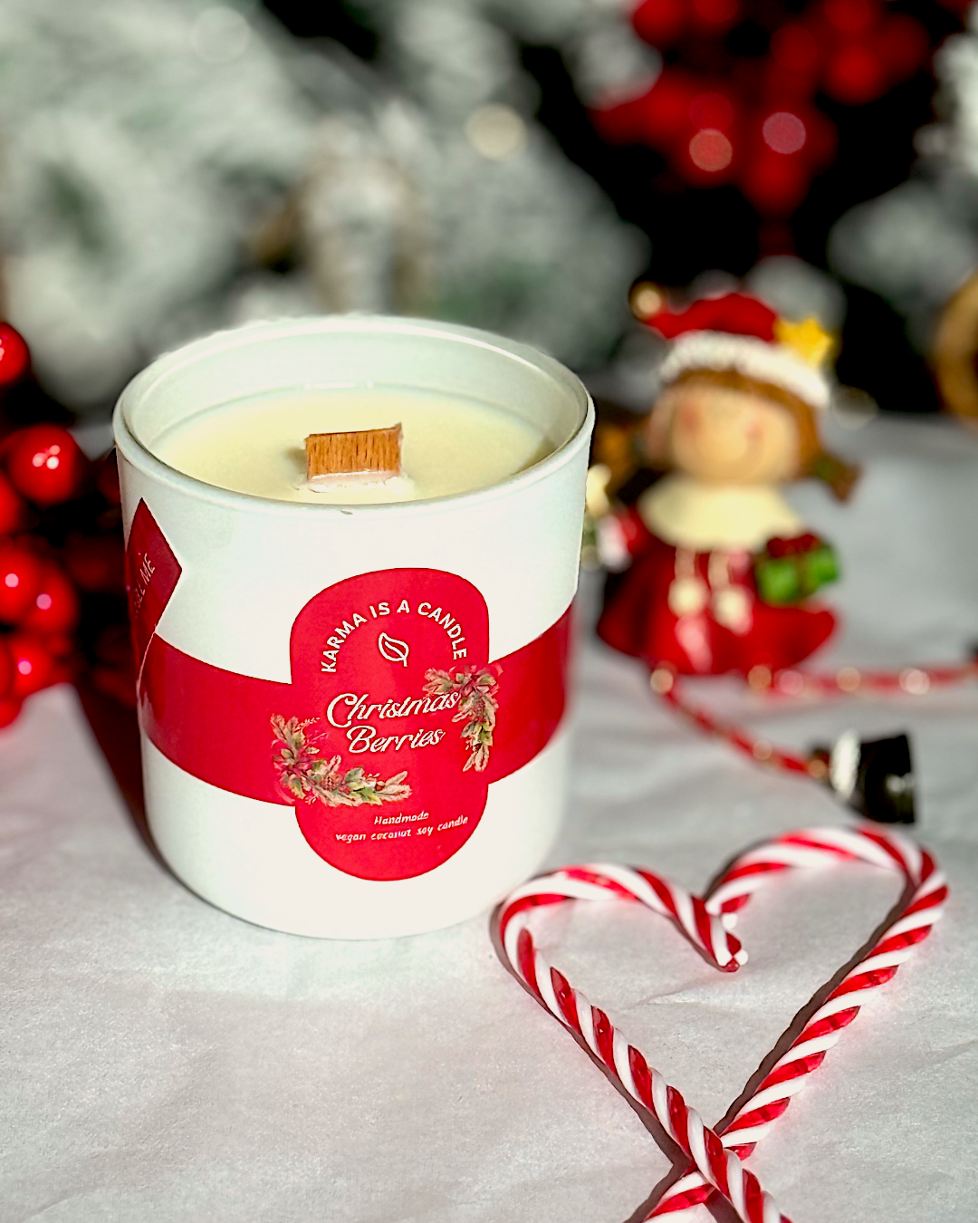 Χειροποίητο κερί Christmas Berries