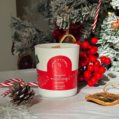 Melomakarono - Χειροποίητο κερί σόγιας με άρωμα μελομακάρονο