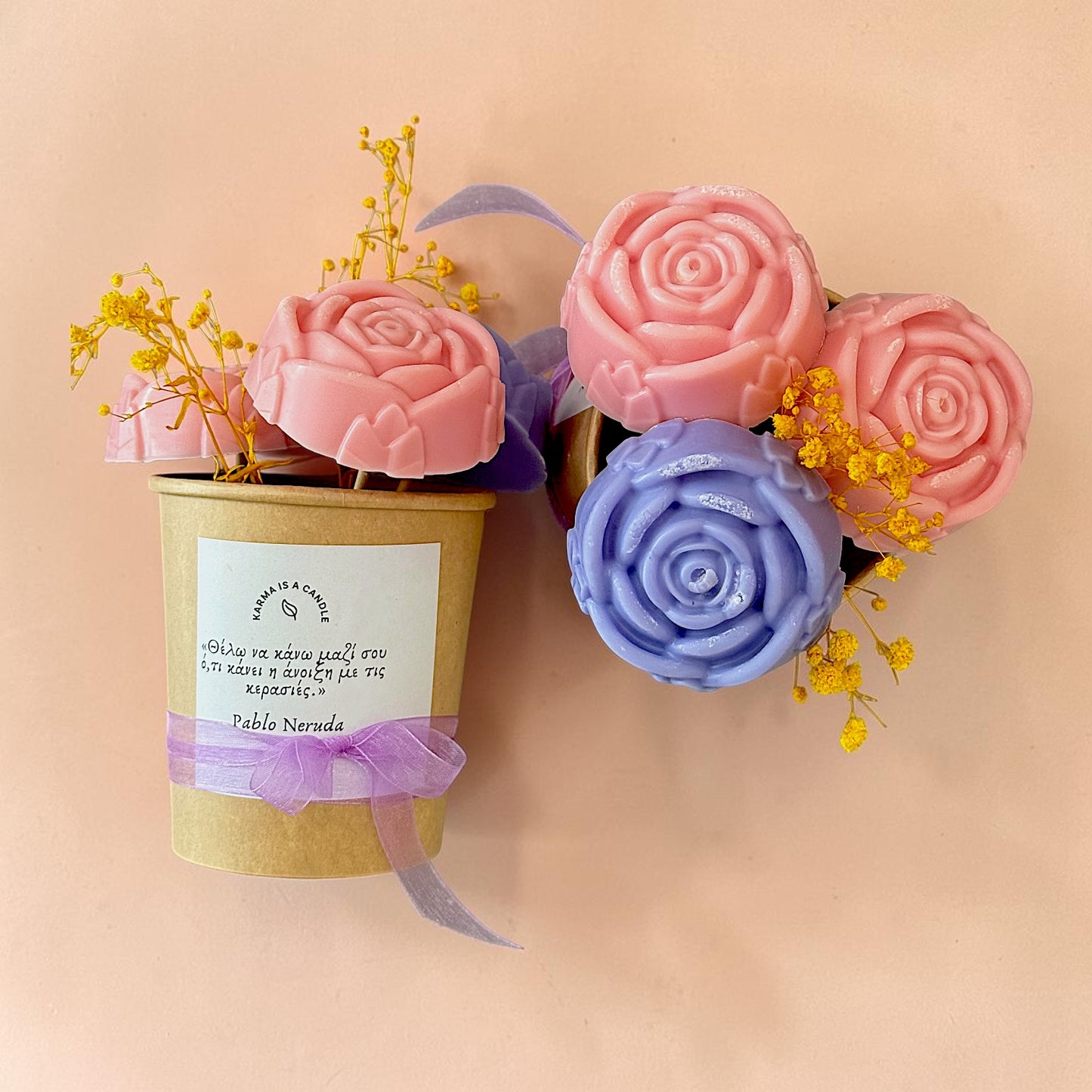 Scented Wax Bouquets with Message | Personalized Gifts