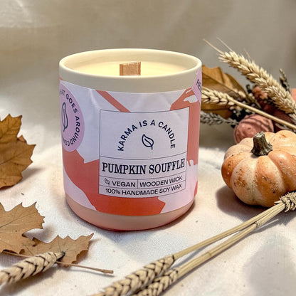 Pumpkin Soufflé Scented Soy Candle 300g – Autumn Pumpkin Fragrance