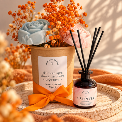 Personalized Candle Bouquet & Reed Diffuser Gift Set!