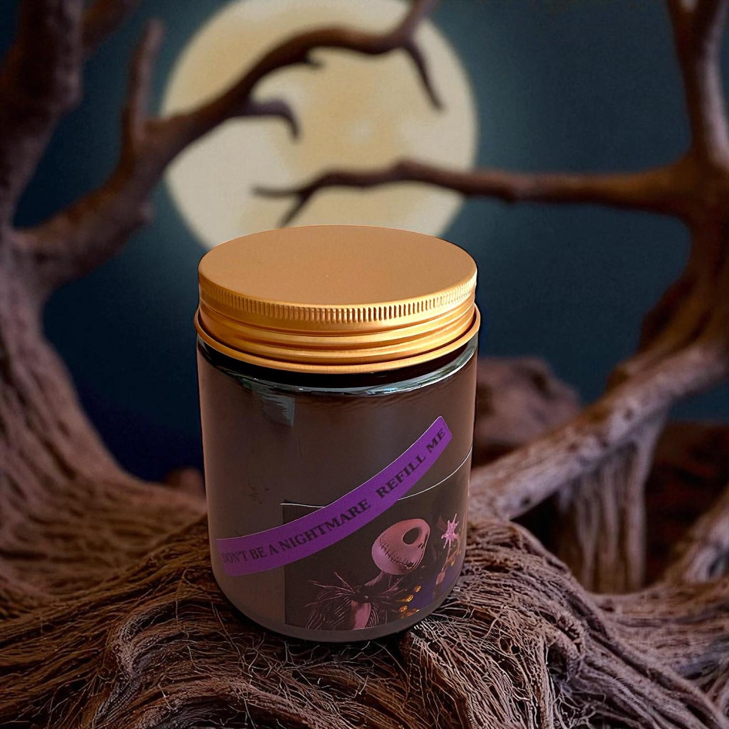 Nightmare Before Christmas Soy Wax Candle - Pumpkin Apple