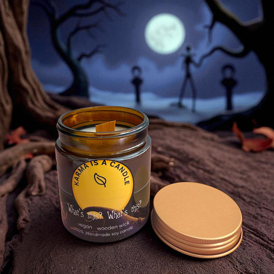 Nightmare Before Christmas Soy Wax Candle - Pumpkin Apple