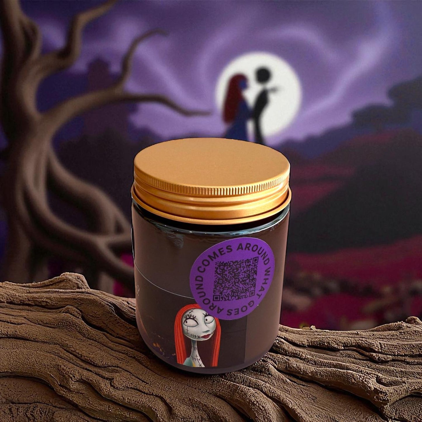 Nightmare Before Christmas Soy Wax Candle - Pumpkin Apple