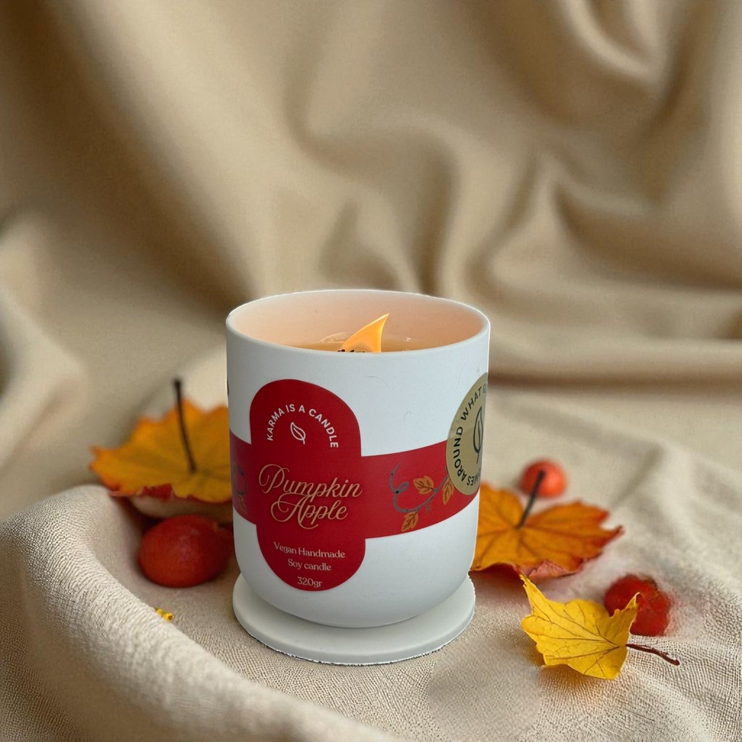 Pumpkin Apple- Χειροποίητο κερί σόγιας.
