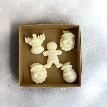 Wax melts κερί καρύδας - Χριστουγεννιάτικες φιγούρες (Christmas melts)
