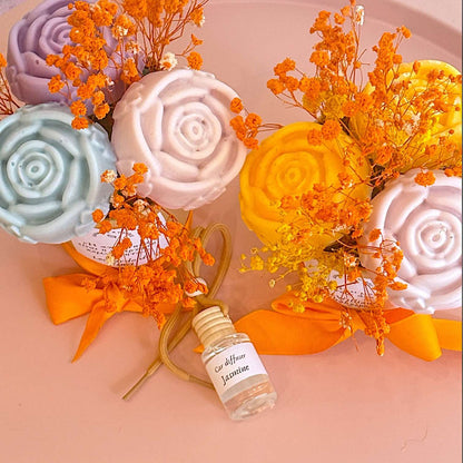 2 Candle Bouquets + 1 Car diffuser