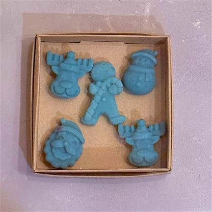 Wax melts κερί καρύδας - Χριστουγεννιάτικες φιγούρες (Christmas melts)