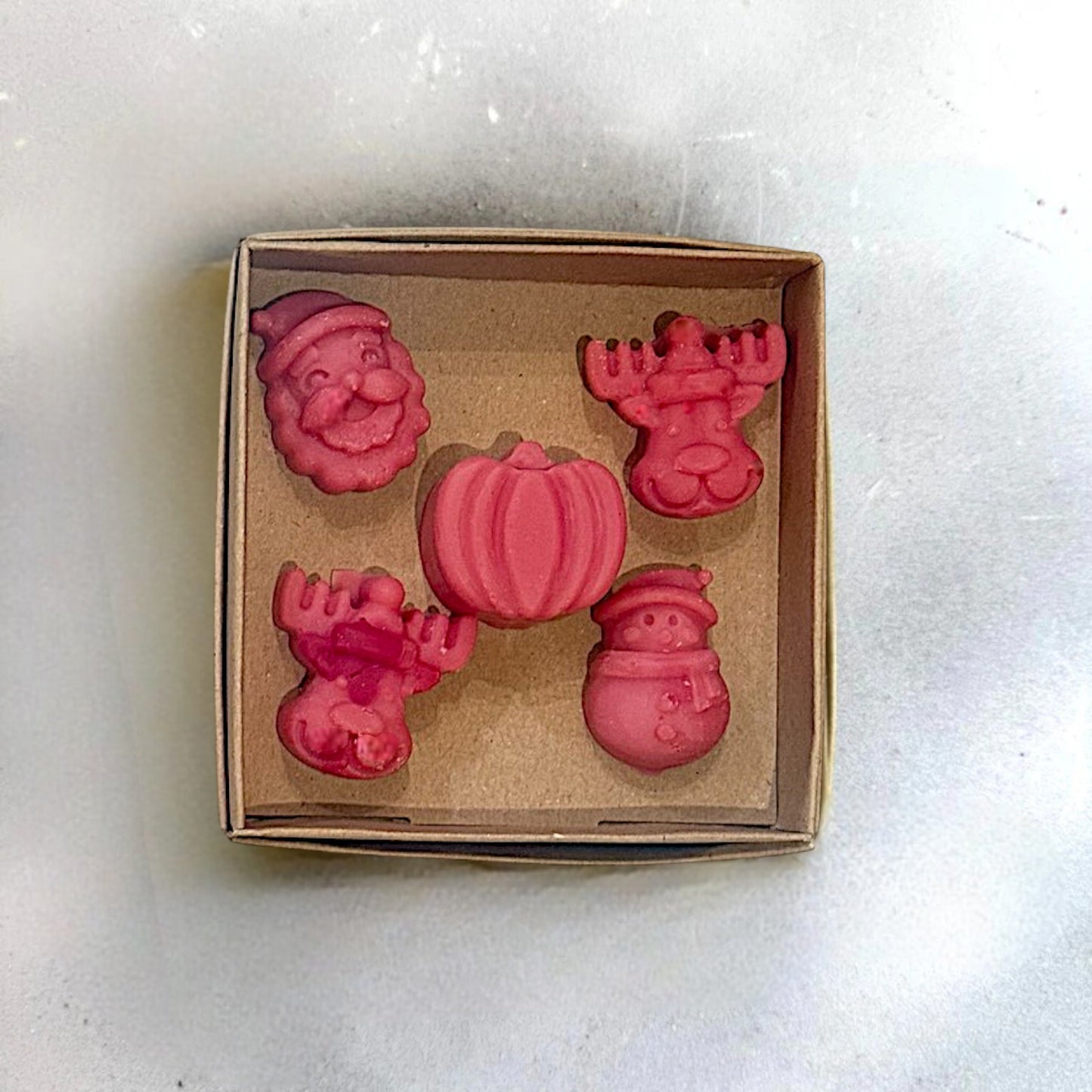 Wax melts κερί καρύδας - Χριστουγεννιάτικες φιγούρες (Christmas melts)