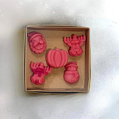 Wax melts κερί καρύδας - Χριστουγεννιάτικες φιγούρες (Christmas melts)