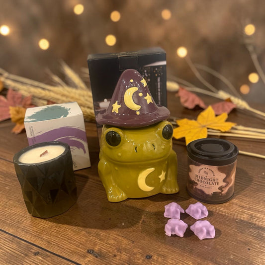 The Cozy Spell | Κερί Σόγιας Κανέλα, Wax Melts & Wax Burner Toad | ΑΠΟΚΛΕΙΣΤΙΚΑ ΜΕΣΩ E-SHOP