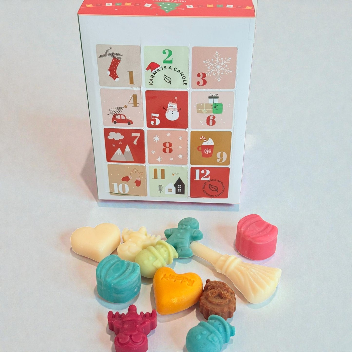Advent Calendar wax melts - Χειροποίητα wax melts σε χριστουγεννιάτικο advent