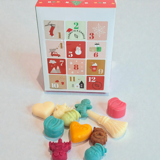 Advent Calendar wax melts - Χειροποίητα wax melts σε χριστουγεννιάτικο advent