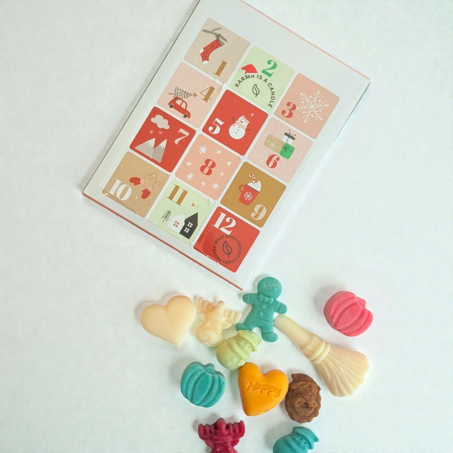 Advent Calendar wax melts - Χειροποίητα wax melts σε χριστουγεννιάτικο advent