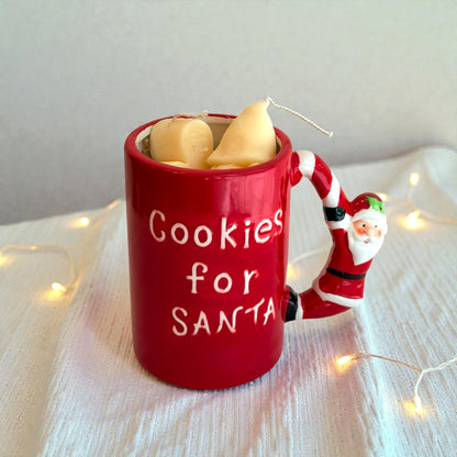 Χριστουγεννιάτικη κούπα με κεράκια - COOCKIES FOR SANTA.